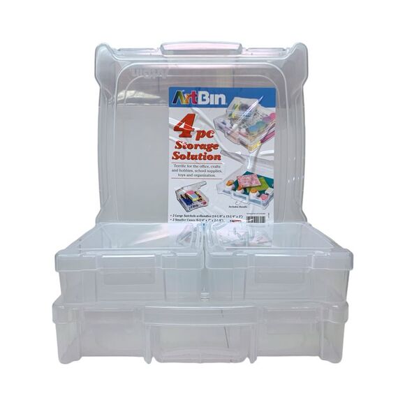 ArtBin 4-Piece Storage Solutions Set, 2 Large Satchels and 2 Smaller Cases - Picture 3 of 3